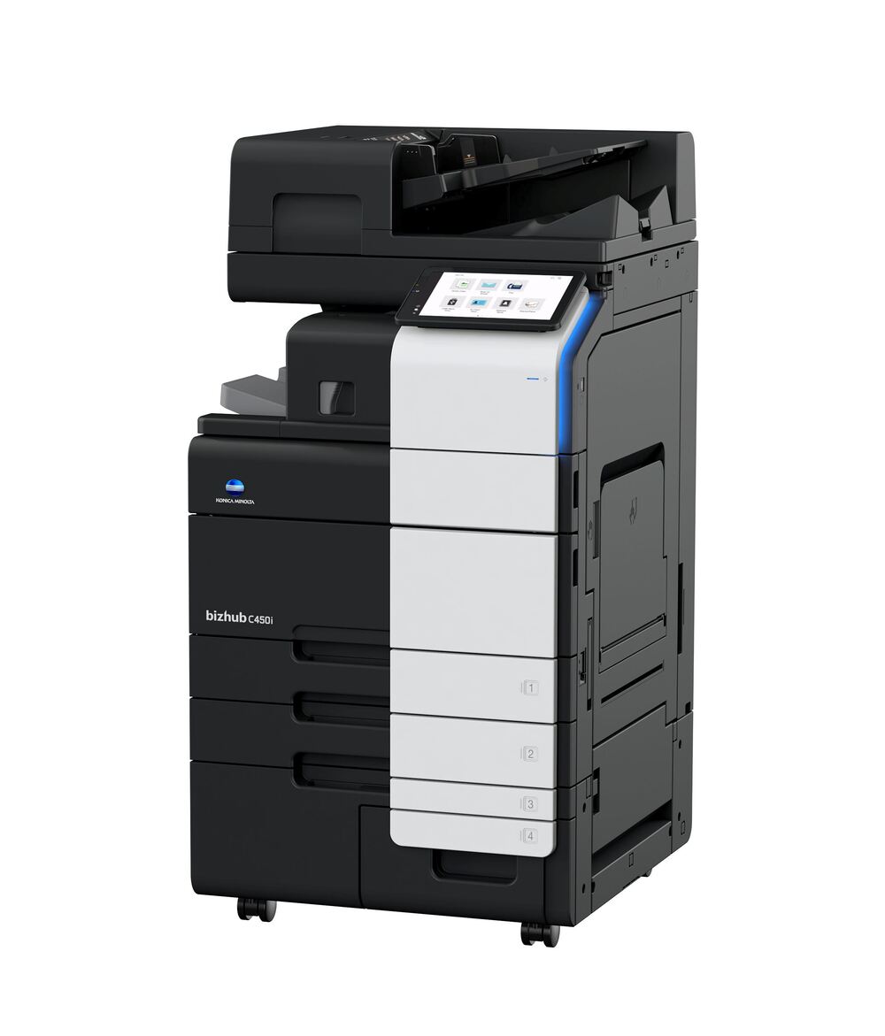 Konica Minolta bizhub C550i彩色多功能事務機，以全新的面板設計，大幅優化使用者體驗、嚴謹的資訊安全，減輕企業IT人員的人事成本，實現辦公自動化，辦公室設備推薦bizhub C550i獲德國紅點設計獎。